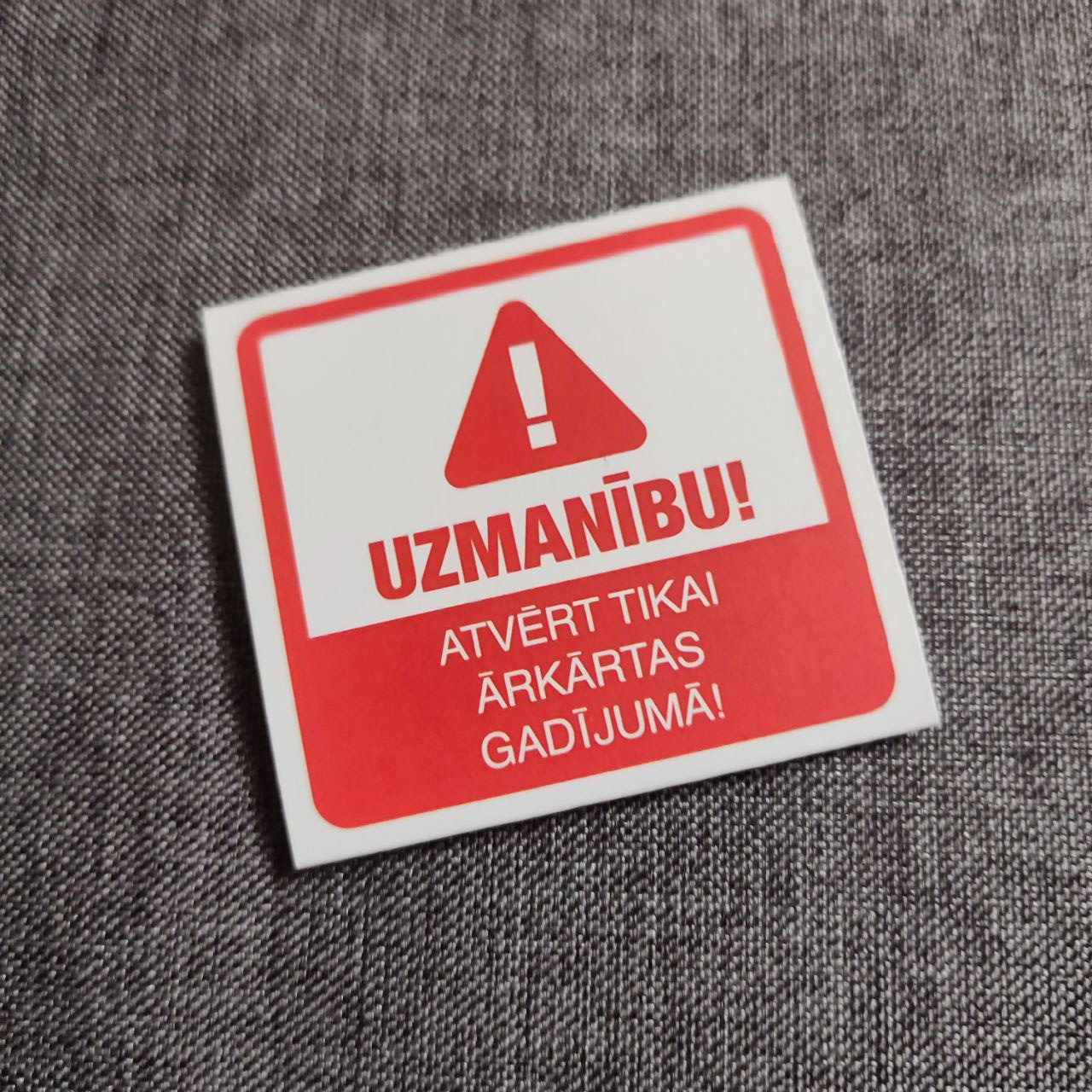 Prezervatīvs iepakojumā Uzmanību! — attēls 1