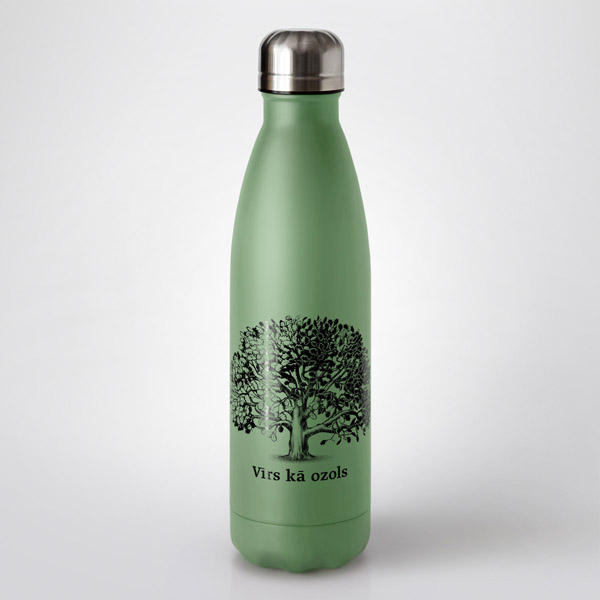 DADZISpudele-Ozols Vīrs kā ozols. Tērauda termopudele 535 ml — attēls 1