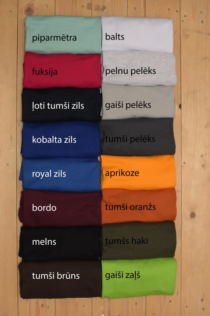 T-kreklu krāsas