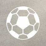 Futbola bumba. Termouzlīme audumam