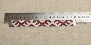 Pērlīšu aproce 15x160+ balta — attēls 8