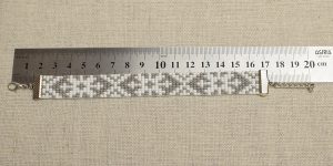 Pērlīšu aproce 15x160+ balta — attēls 6