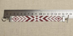 Pērlīšu aproce 15x160+ balta — attēls 9