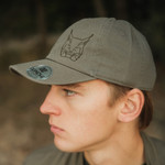Lūsis. Unisex T-krekls haki — attēls 3