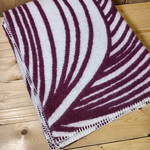 Vilnas sega 140x205 bordo ar baltu