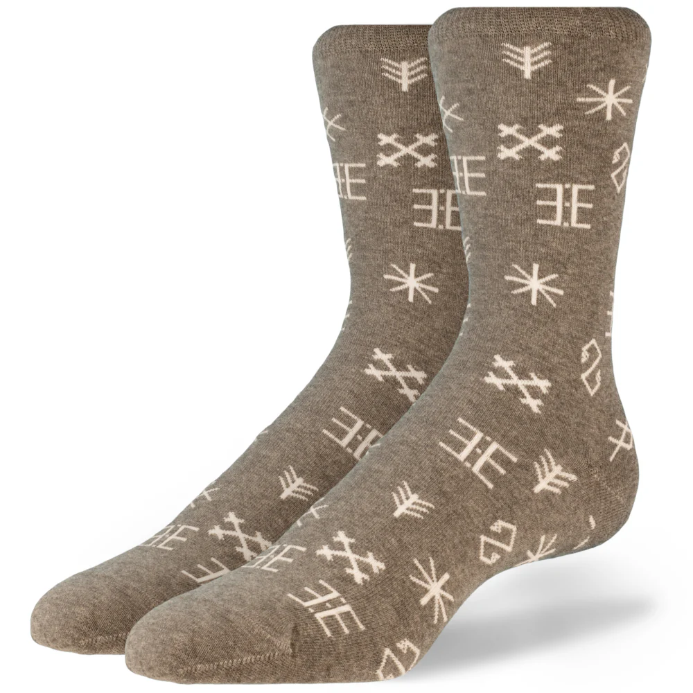 Latvietis. Pelēkas zeķes Karma sock