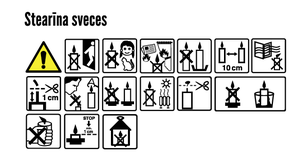 Kristālstearīna heksagons. Lillā sveces — attēls 5
