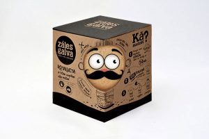 Zālesgalva - Latvijā ar rokām ražota rotaļlieta ar īstiem augošiem zāles matiem