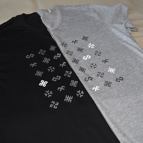 Gunchi_t-shirt. Reflective print. Atstarojoša apdruka